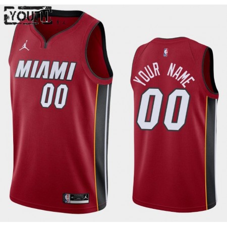 Kinder NBA Miami Heat Trikot Benutzerdefinierte Jordan Brand 2020-2021 Statement Edition Swingman